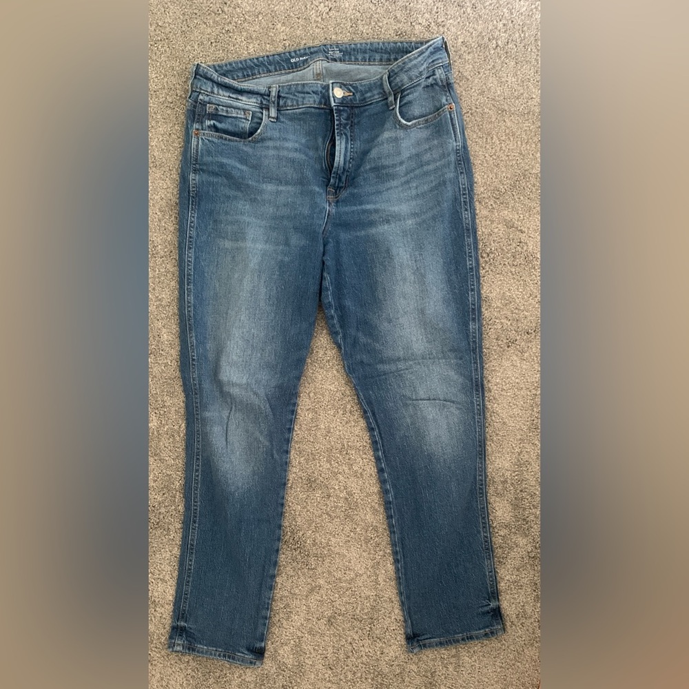 Old Navy Blue Ankle Cropped Jeans